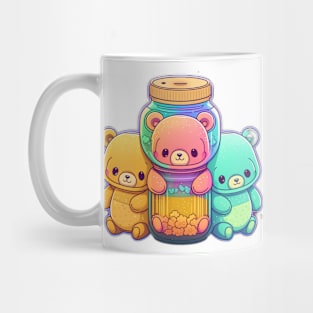 Three Colourful Bears Mug